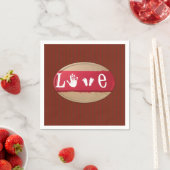 Valentinstag Zeitung Napkins Serviette (Beispiel)