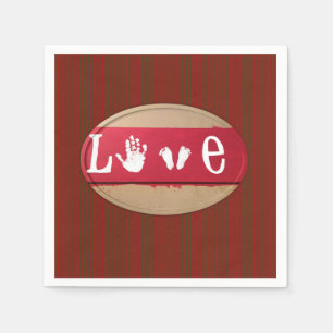 Valentinstag Zeitung Napkins Serviette