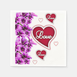 Valentinstag Zeitung Napkins Serviette