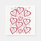 Valentinstag Zeitung Napkins Serviette (Vorderseite)
