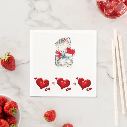 Valentinstag Zeitung Napkins Serviette (Beispiel)