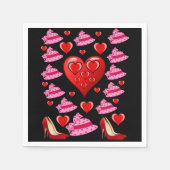 Valentinstag Zeitung Napkins Serviette (Vorderseite)