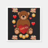 Valentinstag Zeitung Napkins Serviette (Vorderseite)