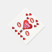Valentinstag Zeitung Napkins Serviette (Ecke)