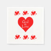 Valentinstag Zeitung Napkins Serviette (Vorderseite)