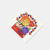 Valentinstag Zeitung Napkins Serviette (Ecke)