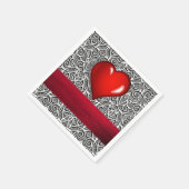 Valentinstag Zeitung Napkins Serviette (Ecke)