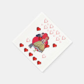 Valentinstag Zeitung Napkins Serviette (Ecke)