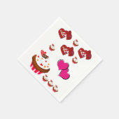 Valentinstag Zeitung Napkins Serviette (Ecke)