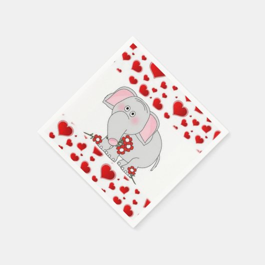 Valentinstag Zeitung Napkins Serviette (Ecke)