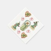 Valentinstag Zeitung Napkins Serviette (Ecke)
