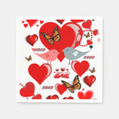 Valentinstag Zeitung Napkins Serviette (Vorderseite)
