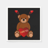 Valentinstag Zeitung Napkins Serviette (Vorderseite)