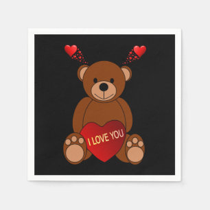 Valentinstag Zeitung Napkins Serviette