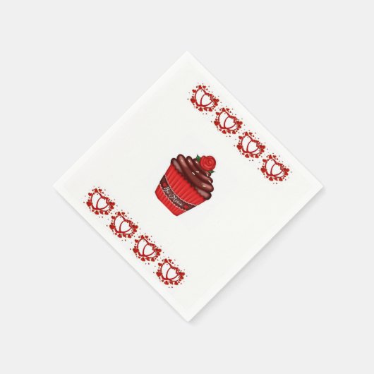 Valentinstag Zeitung Napkins Serviette (Ecke)