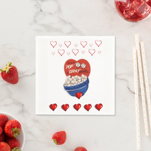 Valentinstag Zeitung Napkins Serviette (Beispiel)