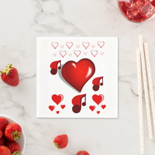 Valentinstag Zeitung Napkins Serviette (Beispiel)