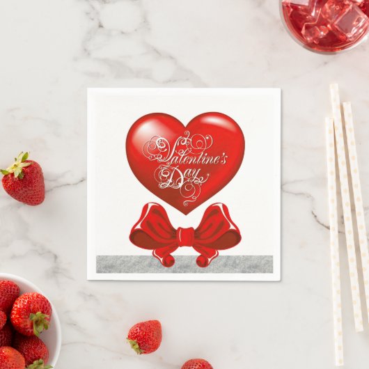 Valentinstag Zeitung Napkins Serviette (Beispiel)