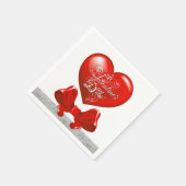 Valentinstag Zeitung Napkins Serviette (Ecke)