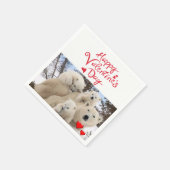 Valentinstag Zeitung Napkins Serviette (Ecke)