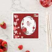 Valentinstag Zeitung Napkins Serviette (Beispiel)