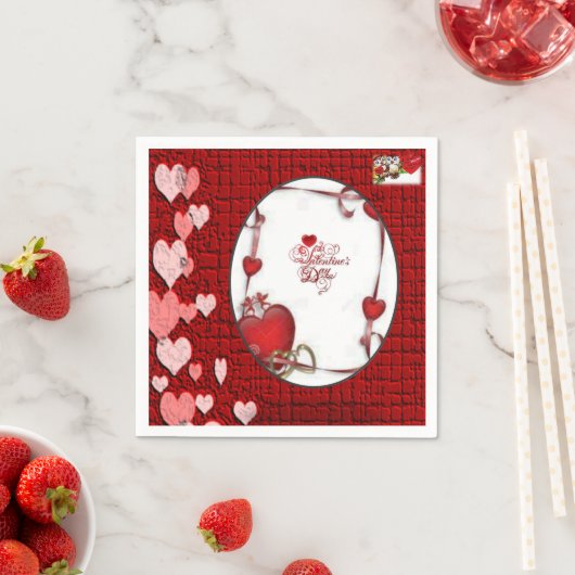 Valentinstag Zeitung Napkins Serviette (Beispiel)