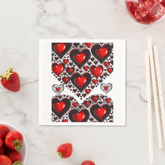 Valentinstag Zeitung Napkins Serviette (Beispiel)