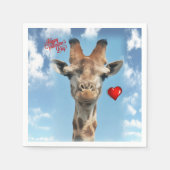 Valentinstag Zeitung Napkins Serviette (Vorderseite)