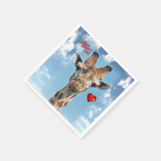 Valentinstag Zeitung Napkins Serviette (Ecke)