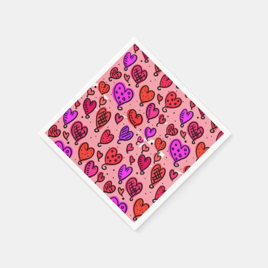 Valentinstag Zeitung Napkins Serviette (Ecke)