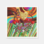 Valentinstag Zeitung Napkins Serviette (Vorderseite)