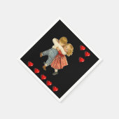 Valentinstag Zeitung Napkins Serviette (Ecke)