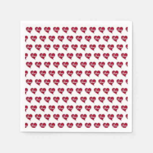 Valentinstag Zeitung Napkins Serviette (Vorderseite)