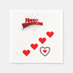 Valentinstag Zeitung Napkins Serviette