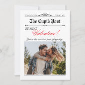 Valentinstag Zeitung Zeitleiste Unsere Liebe Einladung (Vorderseite)