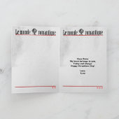 Valentinstag-Zeitungscover Feiertagskarte (Innenseite)