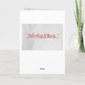 Valentinstag-Zeitungscover Feiertagskarte (Rückseite)