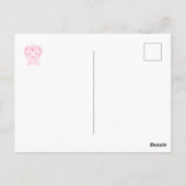 Valentinstag Ziertrappe Postkarte (Rückseite)