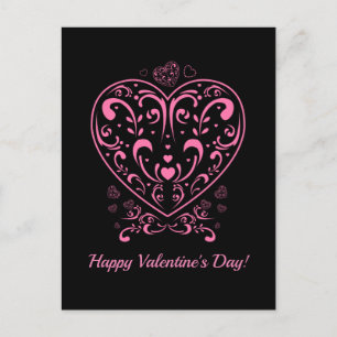 Valentinstag Ziertrappe Postkarte