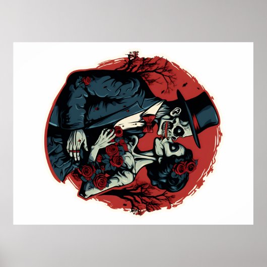 Valentinstag Zombies Liebe Poster (Vorne)