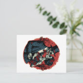 Valentinstag Zombies Liebe Postkarte (Stehend Vorderseite)