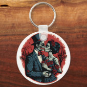 Valentinstag Zombies Liebe Schlüsselanhänger (Vorderseite)