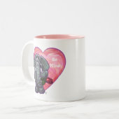 Valentinstag Zweifarbige Tasse (Vorderseite Links)