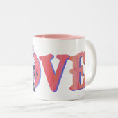 Valentinstag Zweifarbige Tasse (VorderseiteRechts)