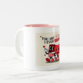 Valentinstag Zweifarbige Tasse (Vorderseite Links)