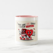 Valentinstag Zweifarbige Tasse (Mittel)