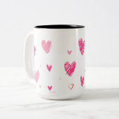Valentinstag Zweifarbige Tasse (Vorderseite Links)