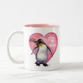 Valentinstag Zweifarbige Tasse (Links)