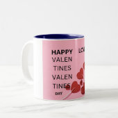 VALENTINSTAG ZWEIFARBIGE TASSE (Vorderseite Links)