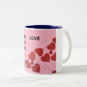 VALENTINSTAG ZWEIFARBIGE TASSE (VorderseiteRechts)